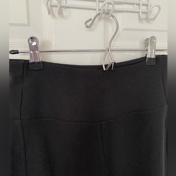 Zella Live In High Waist Rib Wide Leg Black Stretchy Pants - Picture 3 of 12